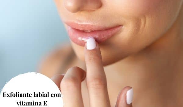 Exfoliante labial con vitamina E