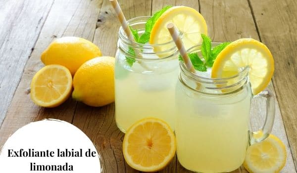 Exfoliante labial de limonada